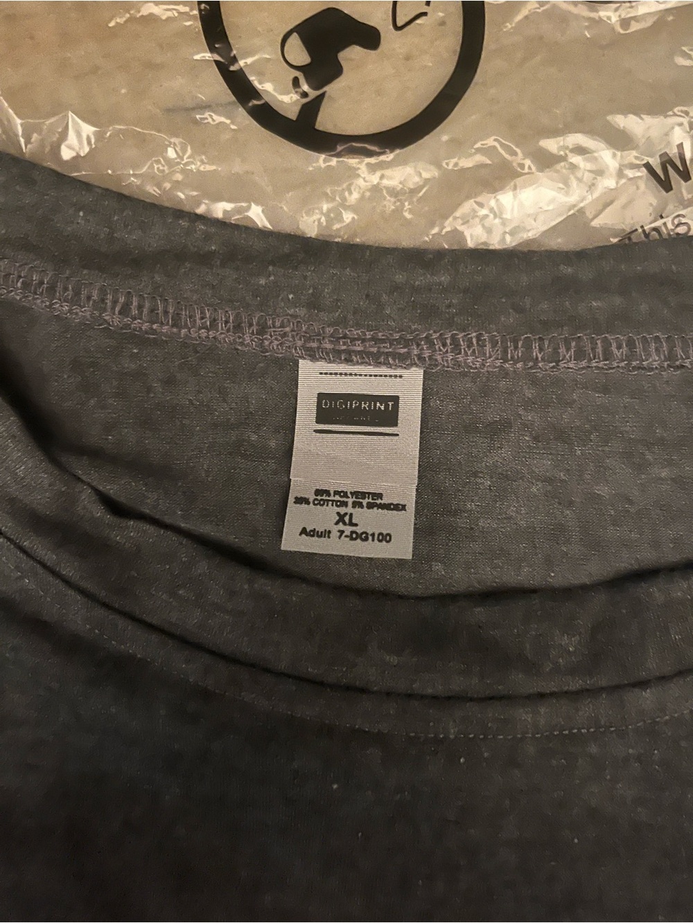 Graphic dark gray Bee Motif T‑Shirt with Gold & Red Accents. NWOT - Picture 4 of 5